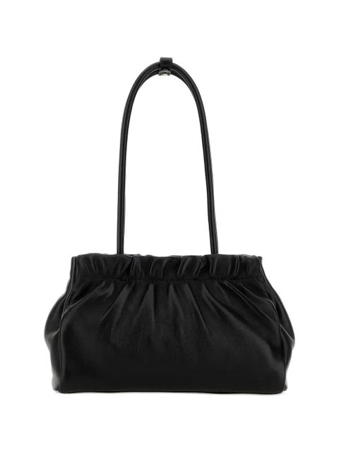 Prada ruched leather shoulder bag - Black - zdjęcie produktu nr 2