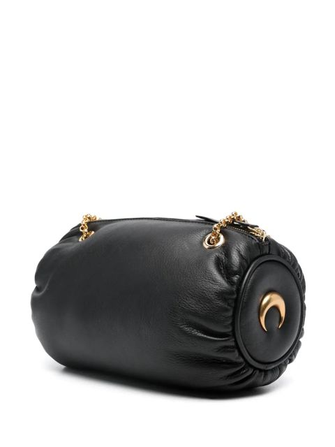Marine Serre Pillow leather shoulder bag - Black