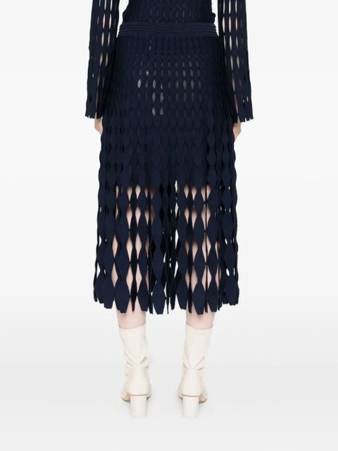 Simkhai cut-out knit skirt - Blue
