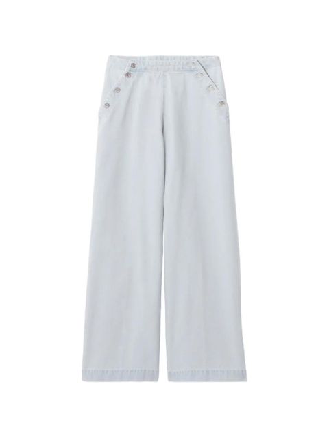 Claudie Pierlot buttoned wide-leg jeans - Blue - zdjęcie produktu nr 1