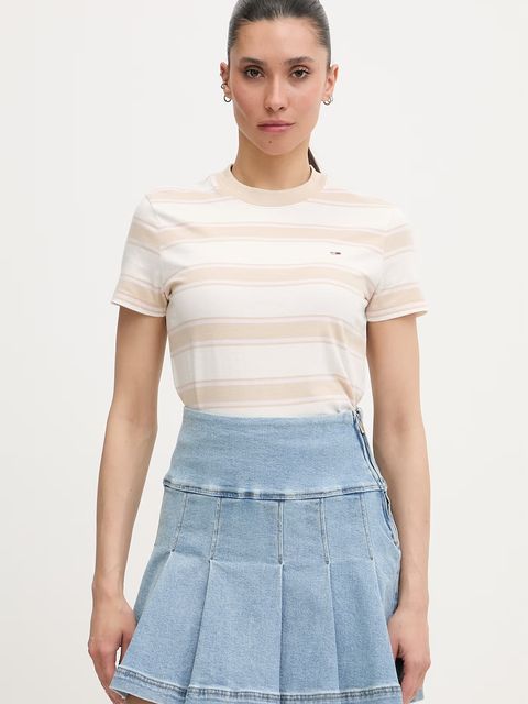 Tommy Jeans T-shirt damski bawełniany - zdjęcie produktu nr 2