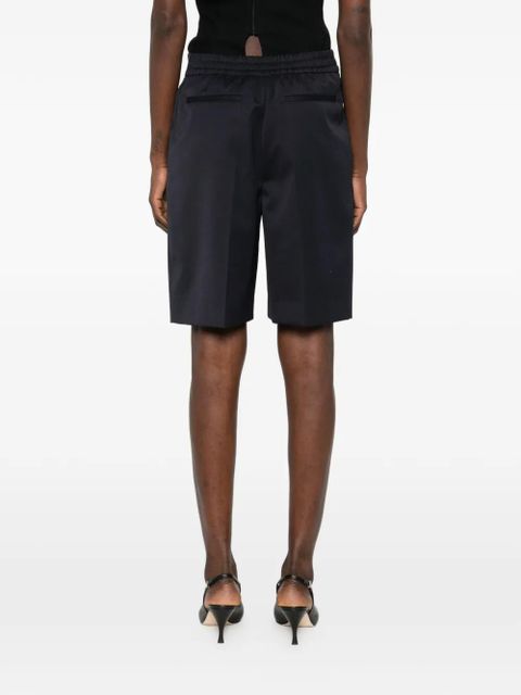 Victoria Beckham pleated-front shorts - Blue