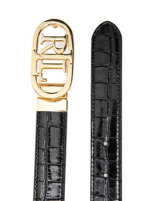 Lauren Ralph Lauren leather logo-detail buckle belt - Black - zdjęcie produktu nr 2