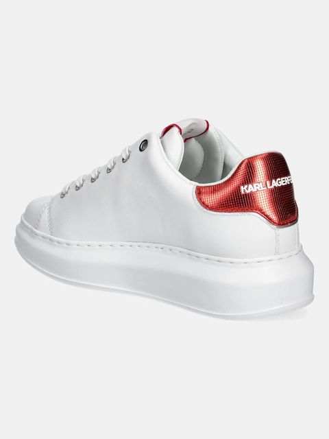 Karl Lagerfeld sneakersy skórzane KAPRI kolor biały KL62539M