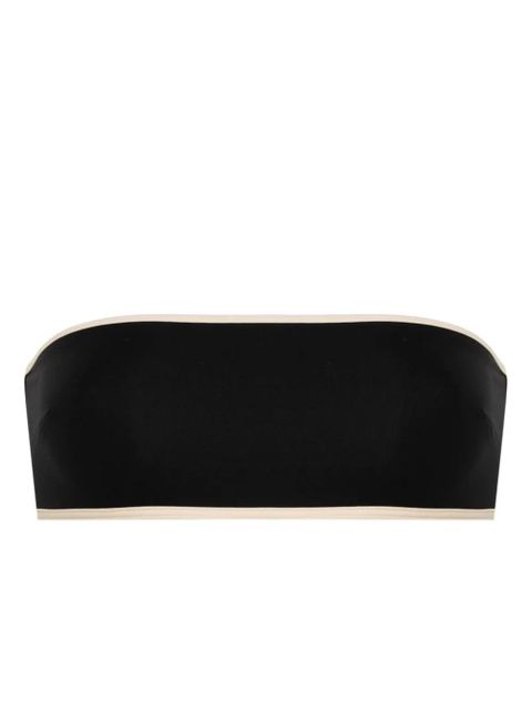 TOTEME striped-edge bikini top - Black - zdjęcie produktu nr 1