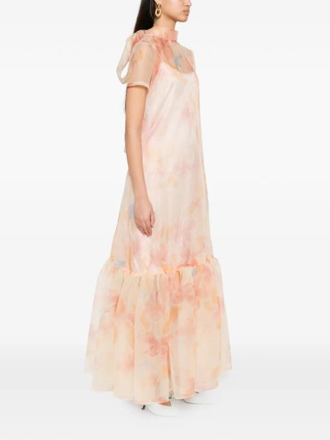 STAUD Calluna floral-print maxi dress - Neutrals