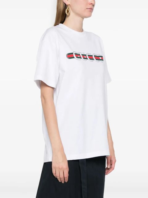 Gucci logo-print cotton T-shirt - White