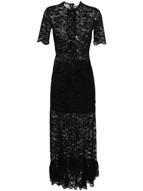 Rabanne floral-lace maxi dress - Black