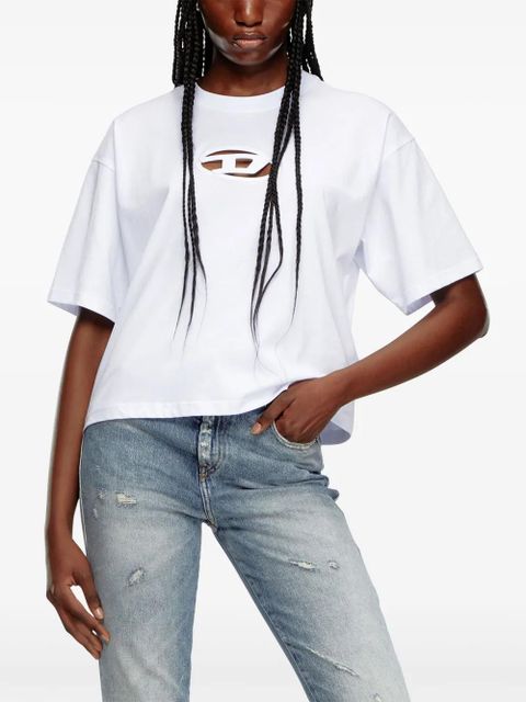 Diesel T-Buxt-Crop-Od cotton T-shirt - White - zdjęcie produktu nr 2