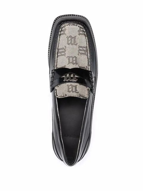 MISBHV jacquard monogram loafers - Black