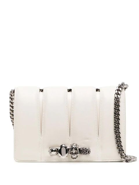 Alexander McQueen Slash stud-detailing chain-link bag - White - zdjęcie produktu nr 1