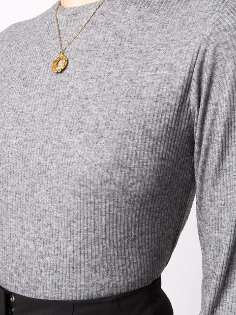 LouLou de Saison Ortigia Lds round-neck sweater - Grey