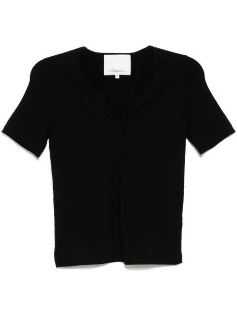 3.1 Phillip Lim compact rib tee - Black - zdjęcie produktu nr 1
