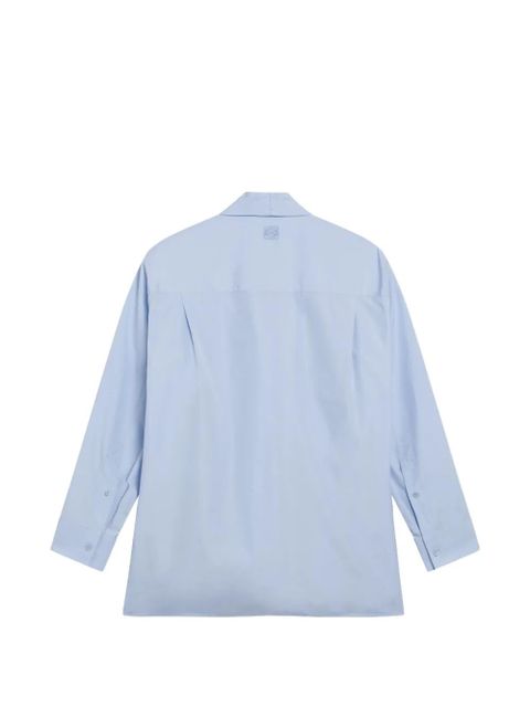 LOEWE draped cotton shirt - Blue - zdjęcie produktu nr 2