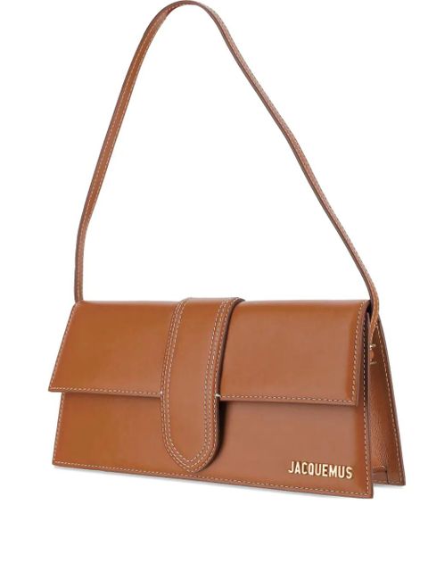 Jacquemus The Long Bambino leather flap-closure shoulder bag - Brown - zdjęcie produktu nr 1
