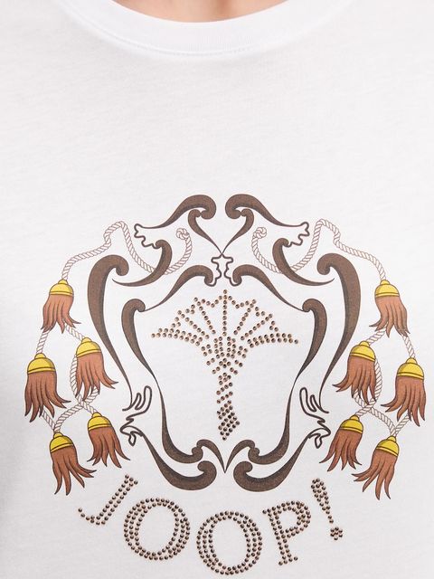 Joop! t-shirt bawełniany damski kolor biały 30047767