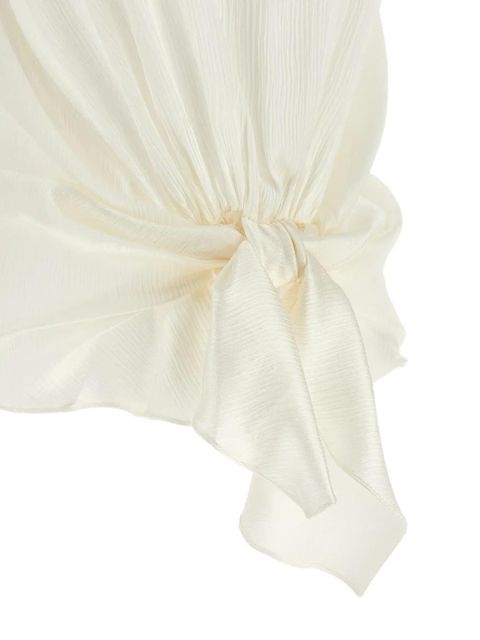 JW Anderson crinkled knot-detail blouse - Neutrals