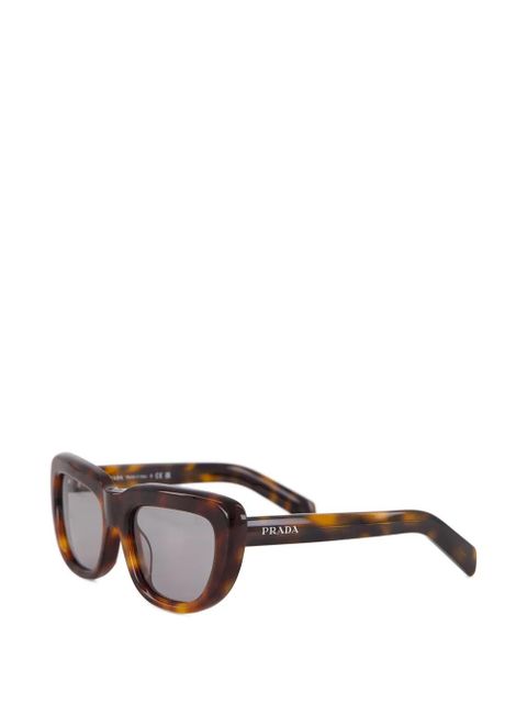 Prada tortoise-shell rectangle-frame sunglasses - Brown - zdjęcie produktu nr 2