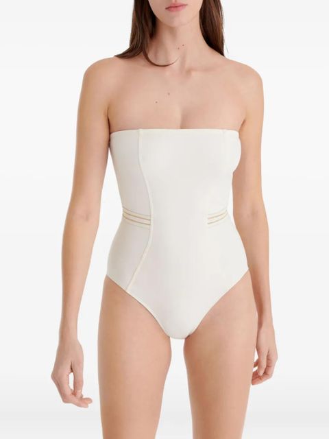 ERES Pétillant strapless swimsuit - White
