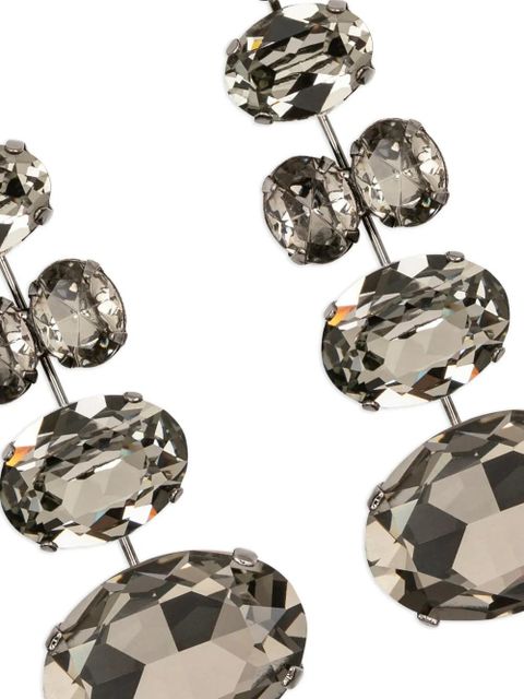 Jennifer Behr joanie oval earrings - Black - zdjęcie produktu nr 2