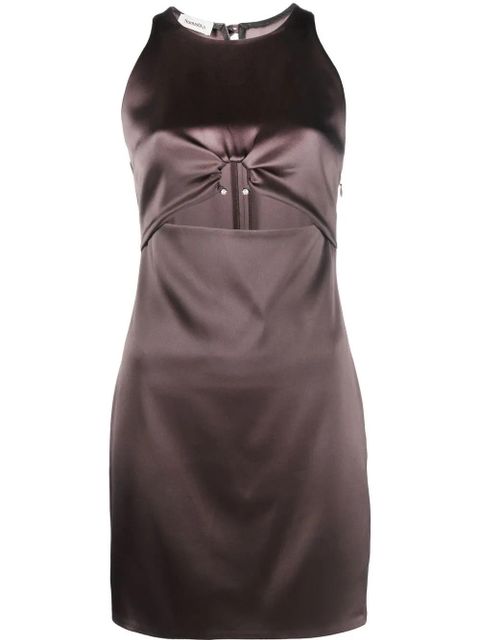 Nanushka ring-detail cut-out mini dress - Brown - zdjęcie produktu nr 1