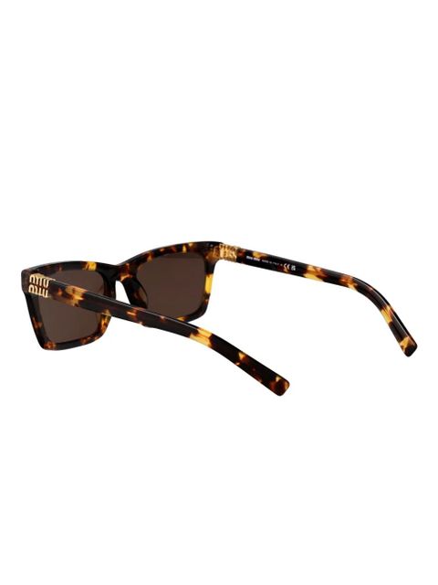 Miu Miu Eyewear square tortoiseshell sunglasses - Brown - zdjęcie produktu nr 2