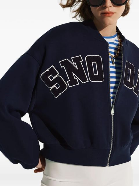 Essentiel Antwerp x Peanuts Snoopy-appliqué bomber jacket - Blue - zdjęcie produktu nr 2