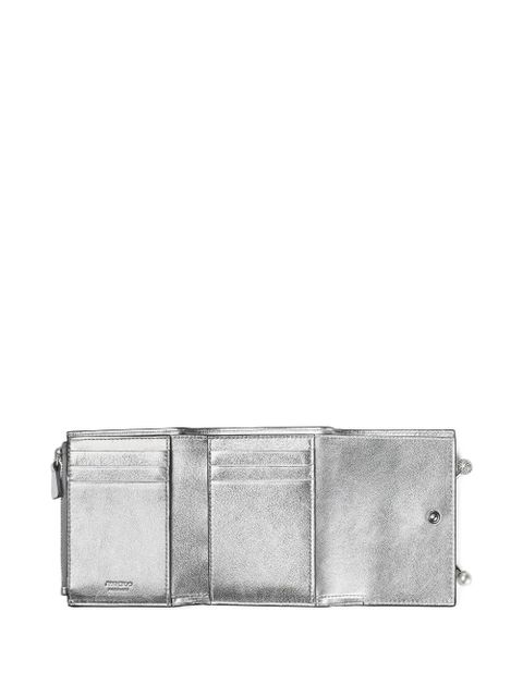 Jimmy Choo Marinda bow-detail wallet - Silver