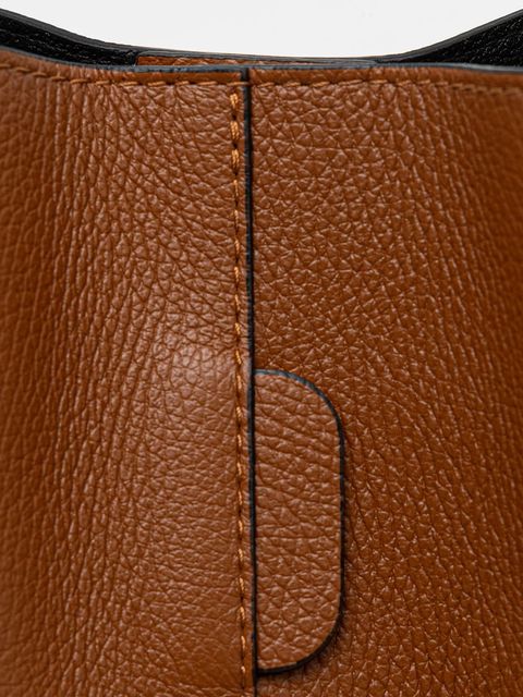 Answear.LAB torebka skórzana kolor brązowy