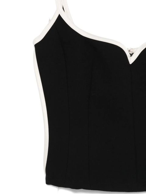 Paris Georgia heart-shaped top - Black