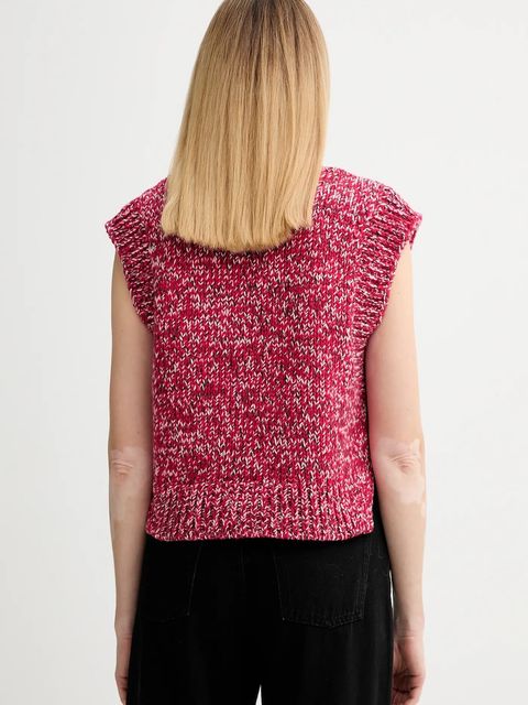 Marc O'Polo kamizelka z dodatkiem wełny damski kolor czerwony 5000007880