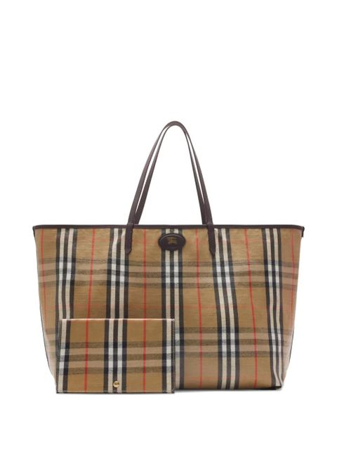 Burberry large Highlands tote bag - Neutrals