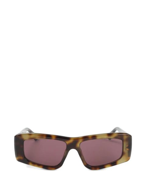 Chloé Eyewear tortoiseshell-effect geometric-frame sunglasses - Brown - zdjęcie produktu nr 1