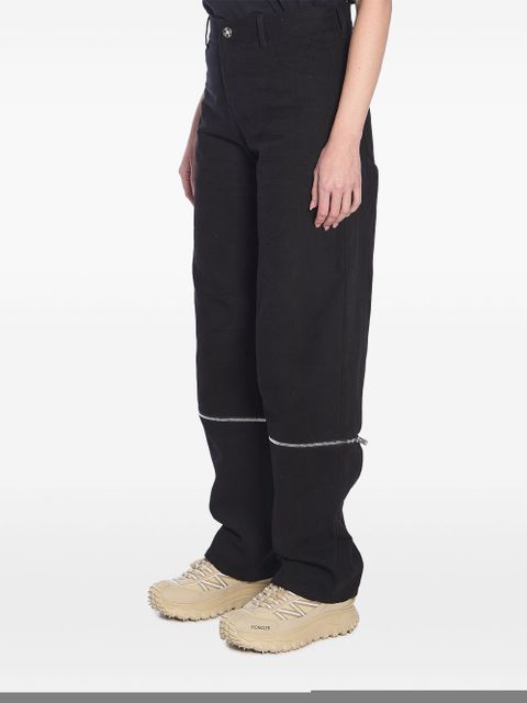 Moncler cotton baggy pants - Black