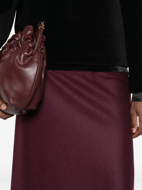 Jil Sander ribbed-waist skirt - Red