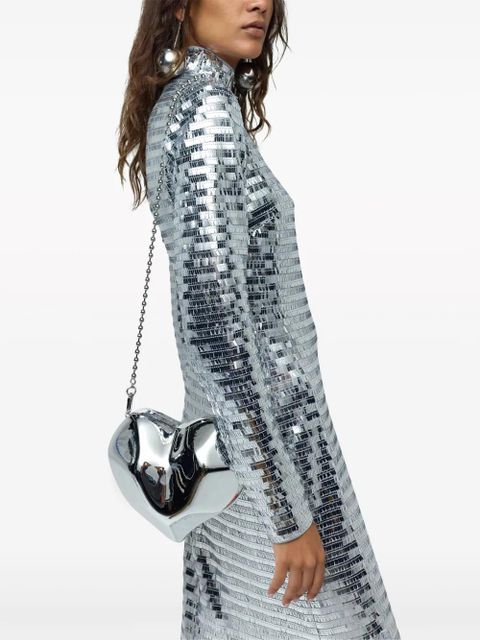 Simon Miller Molded Heart metallic shoulder bag - Silver - zdjęcie produktu nr 2