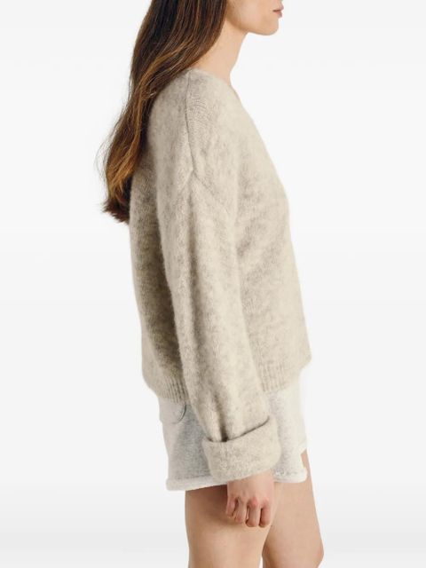 American Vintage V-neck knitted sweater - Neutrals