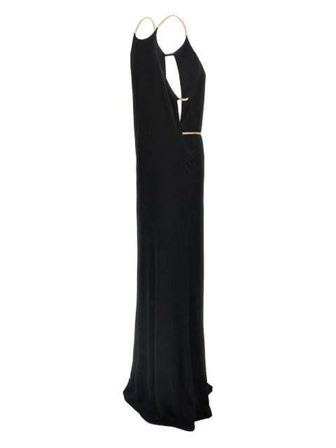 TOM FORD herringbone-chain gown - Black - zdjęcie produktu nr 2