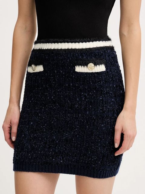 Guess spódnica AOMORI kolor granatowy mini ołówkowa W5BD1X Z4090 - zdjęcie produktu nr 1