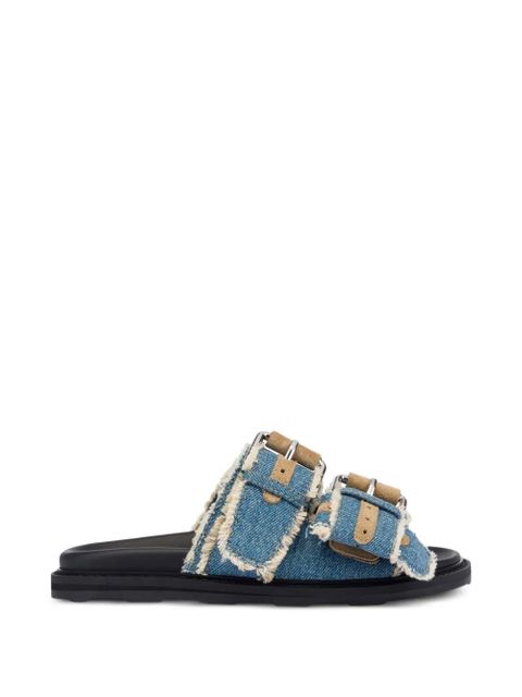 Moschino frayed sandals - Blue - zdjęcie produktu nr 1