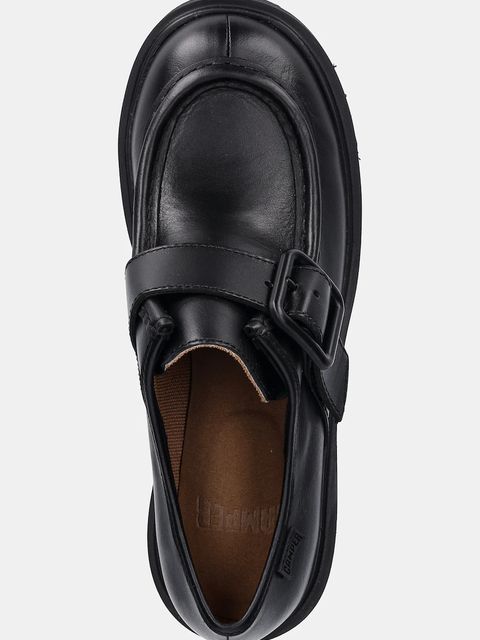 Camper półbuty skórzane Milah damskie kolor czarny na platformie K201930-001