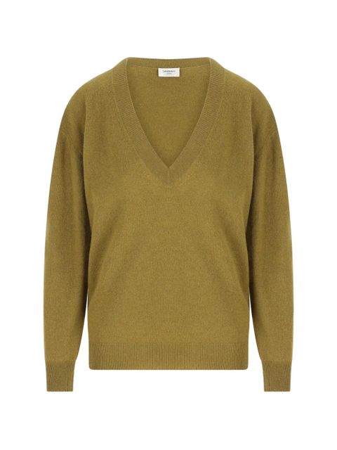 Saint Laurent V-neck sweater - Green - zdjęcie produktu nr 1