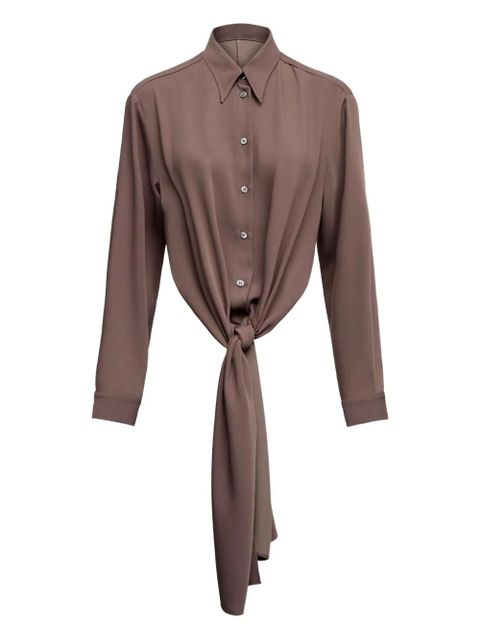 MM6 Maison Margiela long-sleeved shirt - Brown - zdjęcie produktu nr 1