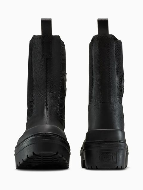 Converse sztyblety skórzane Chuck Taylor All Star Lugged Heel Nu kolor czarny na platformie A12985C - zdjęcie produktu nr 2