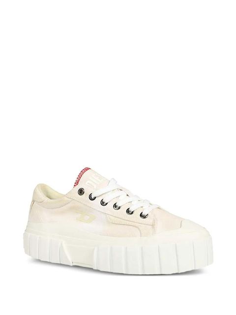 Diesel round-toe platform sneakers - White