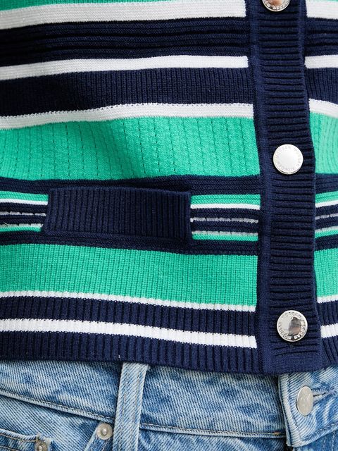 Morgan kardigan damski kolor zielony MCELIN