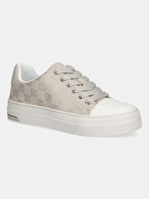 Dkny tenisówki York Logo kolor beżowy K3556786 - zdjęcie produktu nr 1