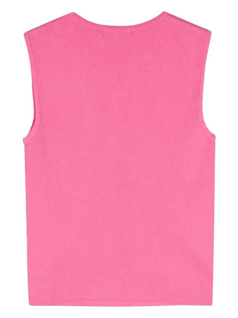 Marine Serre Core knitted tank top - Pink - zdjęcie produktu nr 2