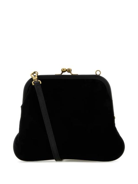 Vivienne Westwood Vivienne velvet clutch - Black - zdjęcie produktu nr 2