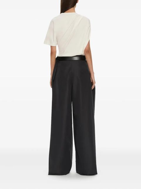 Christopher Esber cocoon belted taffeta trousers - Grey